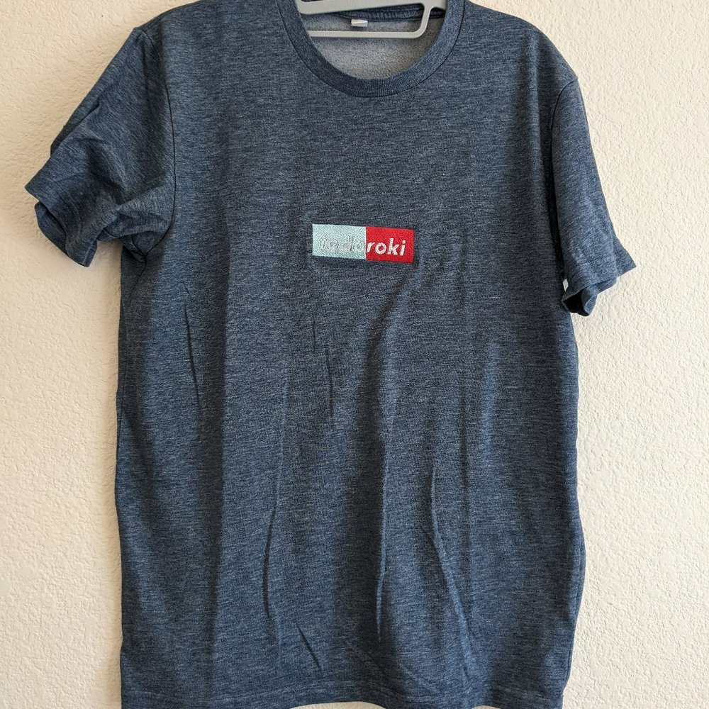 Embroidered My Hero Academia MHA Shoto Todoroki Red Light Blue Tshirt Tee Top